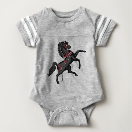 Black Horse Baby Bodysuit