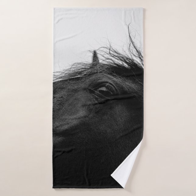 BLACK HORSE BATH TOWEL (Bath Towel)