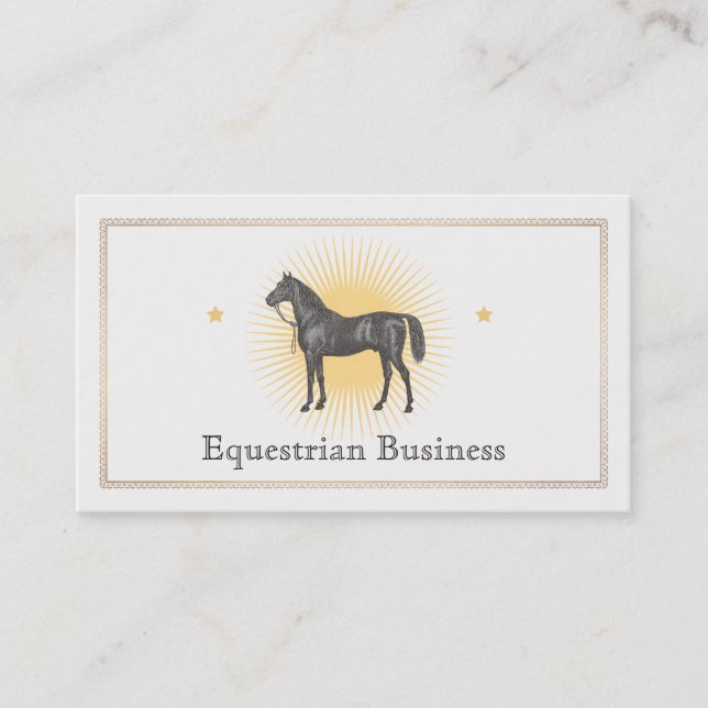 Black Horse Business Card (Front)