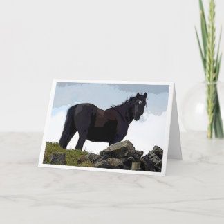 Black horse card
