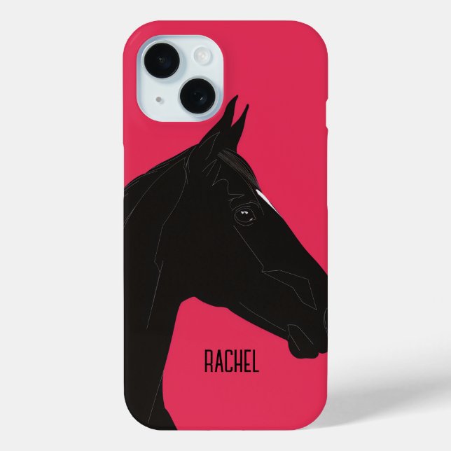 Black Horse Case-Mate iPhone Case (Back)