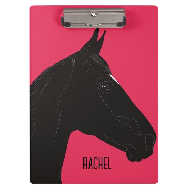 Black Horse Clipboard (Front)