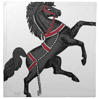 Black Horse Cloth Napkin