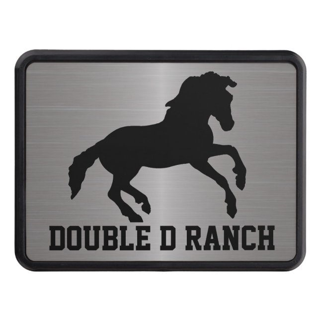 Black Horse Custom Trailer Hitch cover (Front)
