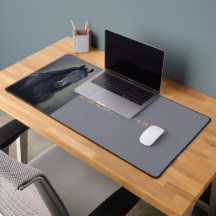 Black Horse Friesian - Mouse Pad, Desk Mat