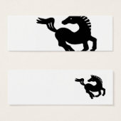 Black horse galloping (Front & Back)