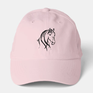Black Horse Head Performance Cap