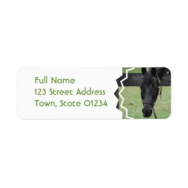 Black Horse Mailing Labels (Front)