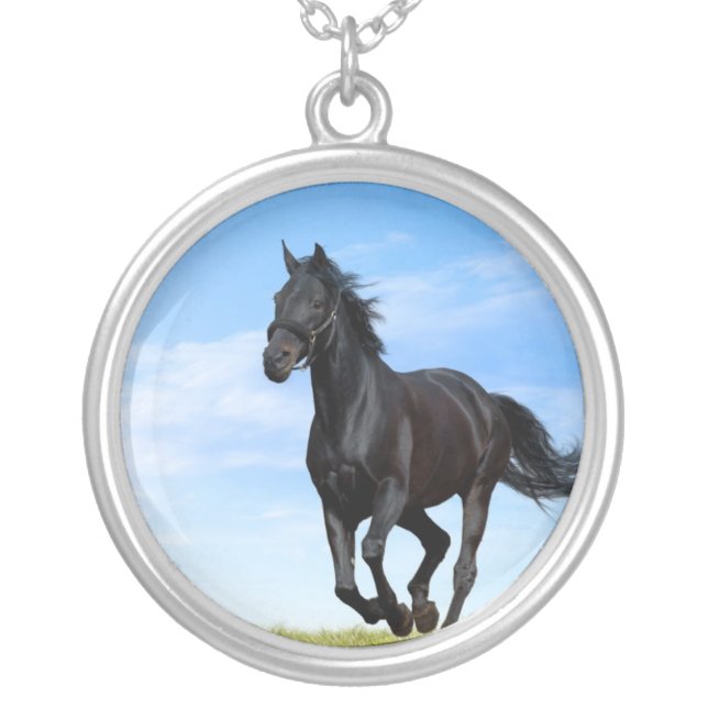 Black Horse Necklace (Front)