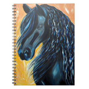 Black Horse Painting Notebook