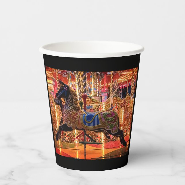 Black horse paper cups (Front)