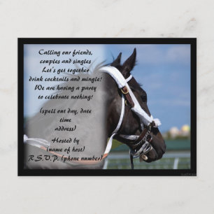 black horse party invite