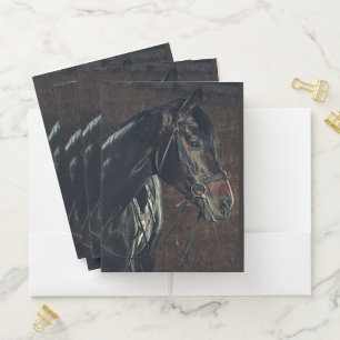 Black Horse Pocket Folder