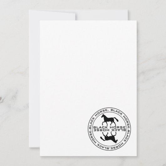 Black horse seal (Front)