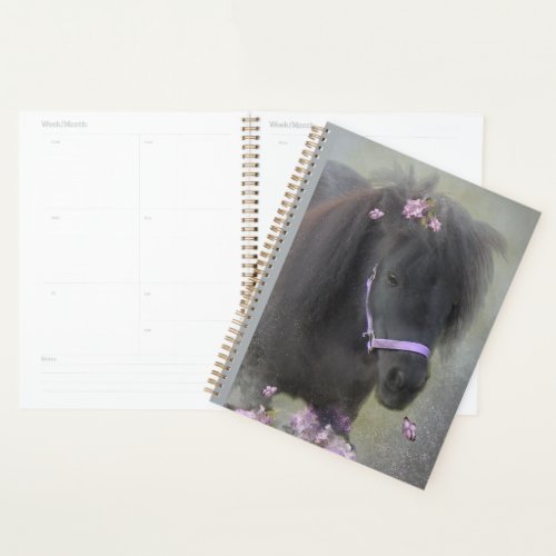 Black Horse Shetland Pony _ Calendar Planner