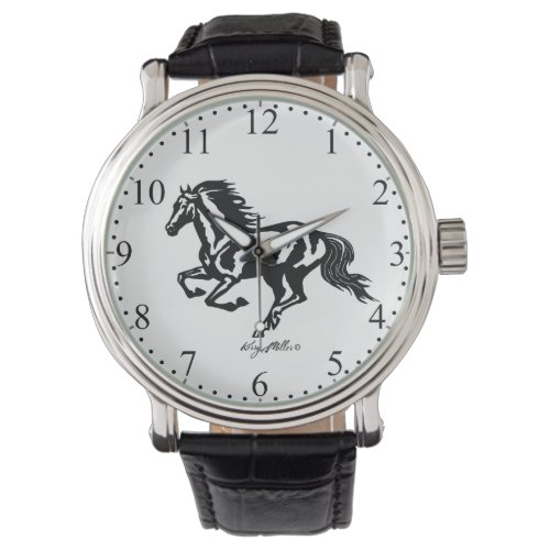 Black Horse Silhouette Watch
