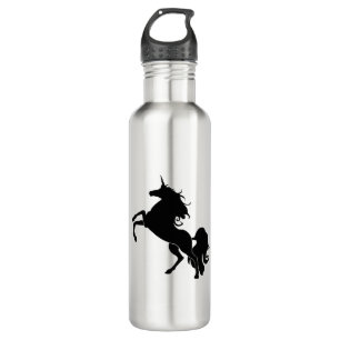 Black Horse Stainless Steel Water Bottle