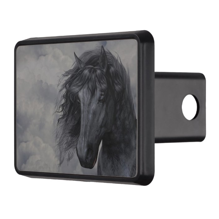 Black Horse Tow Hitch Cover