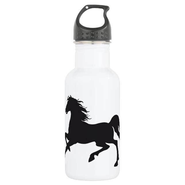 Black horse water bottle (Front)