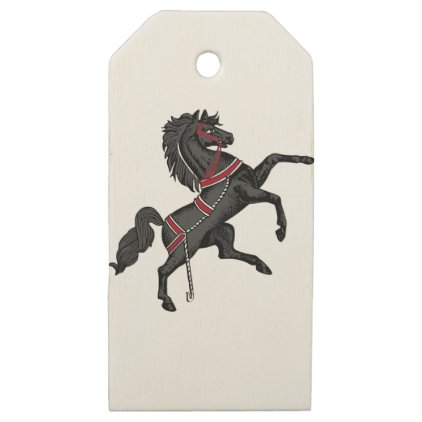 Black Horse Wooden Gift Tags