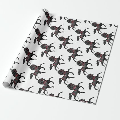 Black Horse Wrapping Paper