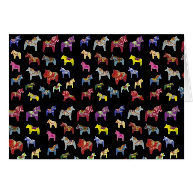 Black Horses Cards (Front Horizontal)