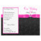 Black, Hot Pink, and White Wedding Program
