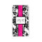 Black/Hot Pink Floral Damask Wedding Candy Wrapper