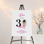 Black Hot Pink Thirty 30th Birthday Party Welcome Foam Board<br><div class="desc">Welcome your guest with this modern hot pink 30th birthday welcome sign. This sign features a modern design with photo template and custom text. You can customize all the text. Matching invitations and party supplies are available at my shop BaraBomDesign.</div>