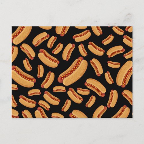 Black hotdogs postcard