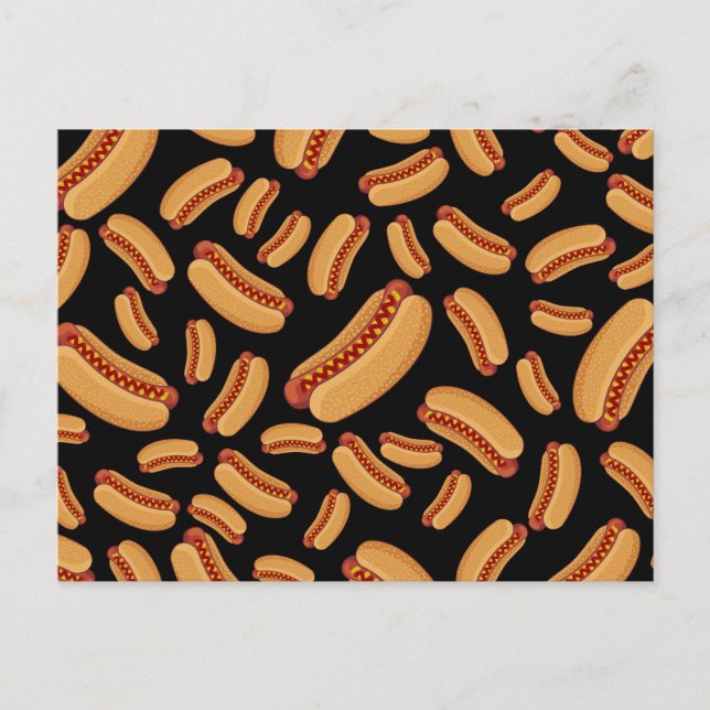 Black hotdogs postcard (Front)