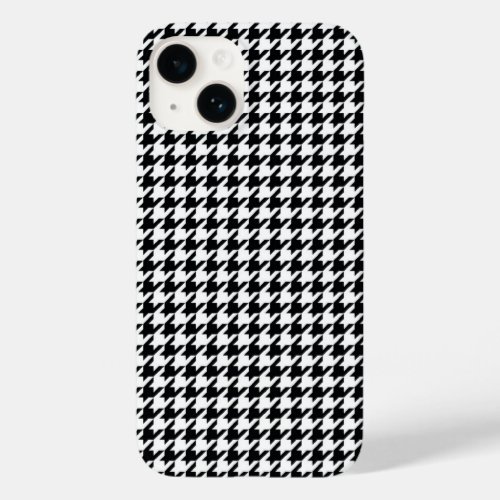 Black Houndstooth Case_Mate iPhone 14 Case