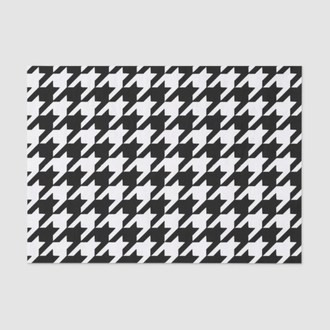 Black Houndstooth Tissue Paper (Front)