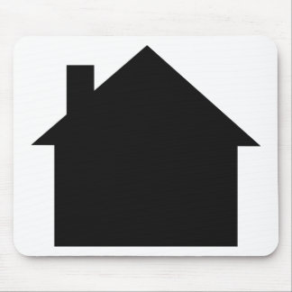 black house icon mouse pad
