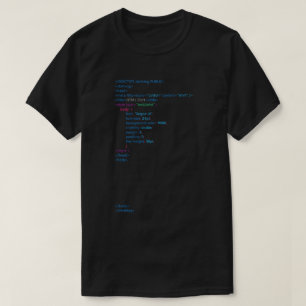 Black HTML Shirt