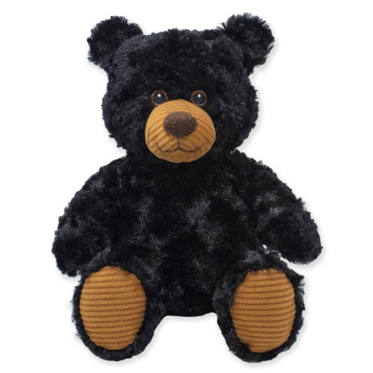 Black Hug-able Teddy Bear Stuffed Animal (Front w/o shirt)