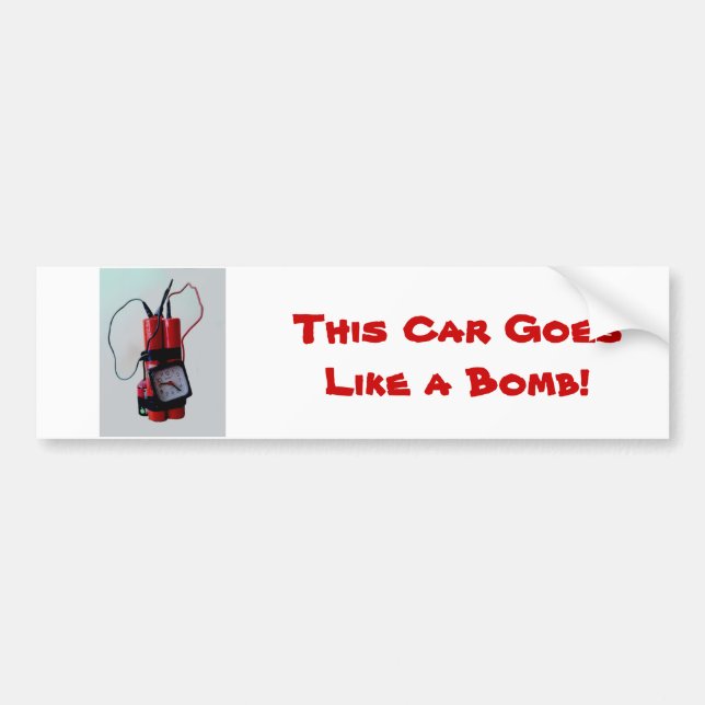 Black Humor - Mock Bomb Bumper Sticker (Front)