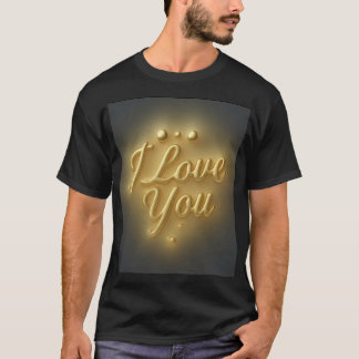 Black I Love You Shirt - Gift for Boyfriend