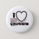 black i luv 1 button<br><div class="desc">cute and bubbly font that says " I Love My GIRLFRIEND" with a huge heart that allows you to insert your image,  in color black and light pink</div>