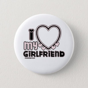  I Love My Wife - Heart on White - 1.25 Round Button