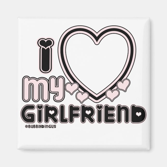 black i luv 1 magnet (Front)