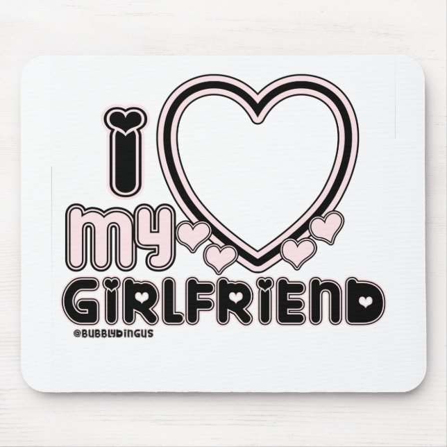 black i luv 1 mouse pad (Front)