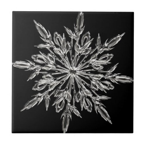 Black Ice Crystal Ceramic Tile