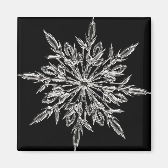 Black Ice Crystal Magnet (Front)