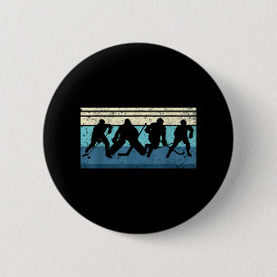 Black Ice Hockey  Button