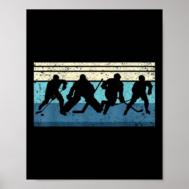 Black Ice Hockey  Poster (Front)