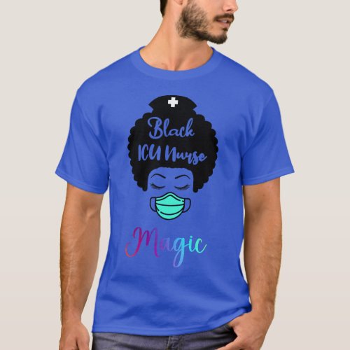 Black ICU Nurse Shirt African American Critical Ca