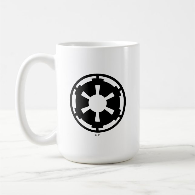 Black Imperial Symbol Coffee Mug (Left)