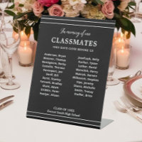 Black In Memory Of Classmates Names Class Reunion