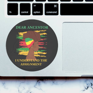 Black Independence Juneteenth Classic Round Sticker